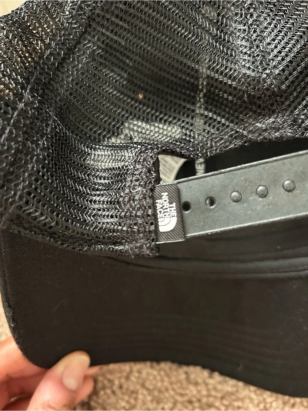 The North Face Black Snap Back Trucker Hat